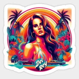 Lana Del Rey - Sunset Beach Sticker